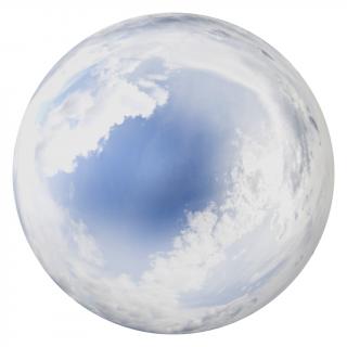 HDRi Skydome of Blue Clouded Sky 16K 